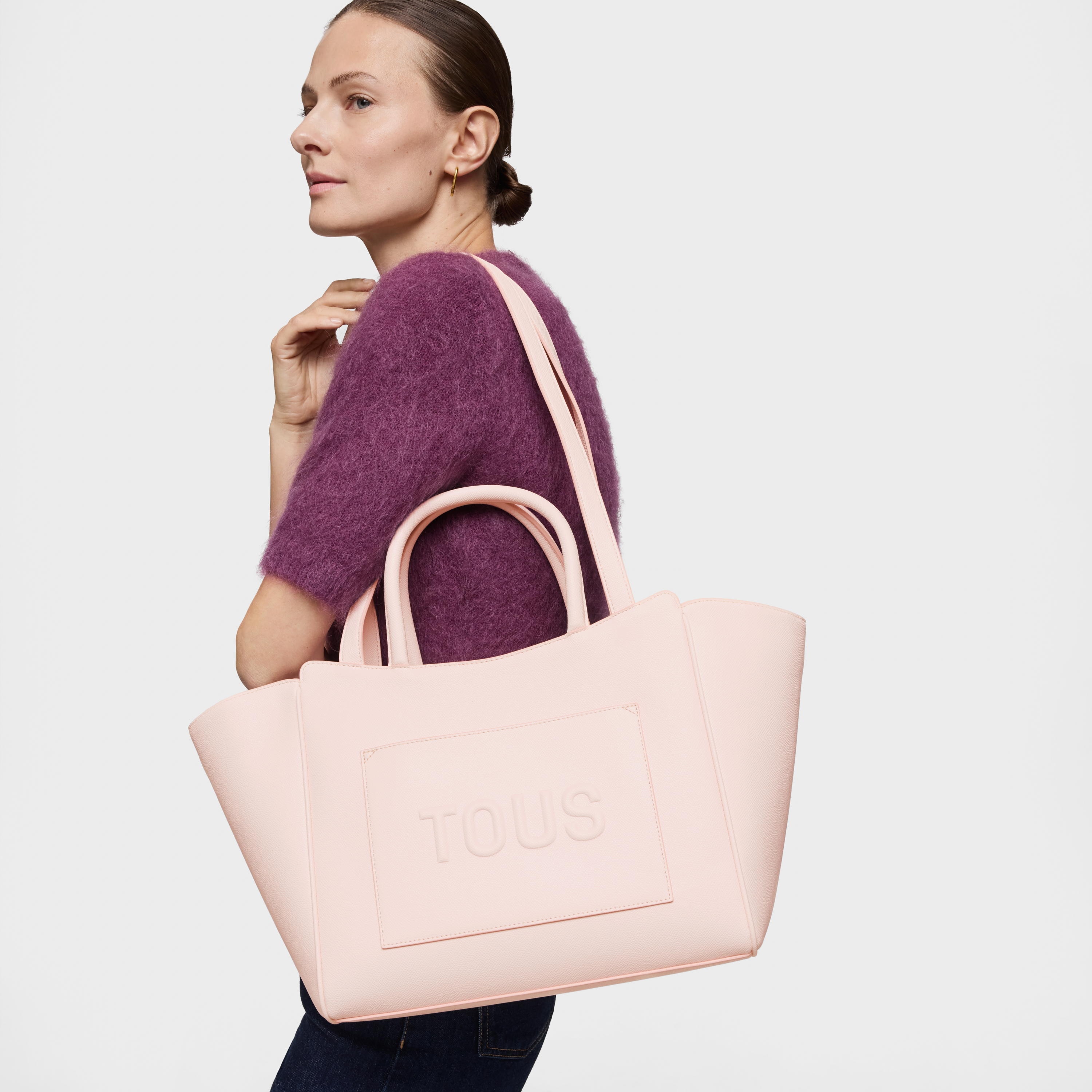 Medium light pink City bag TOUS Brenda