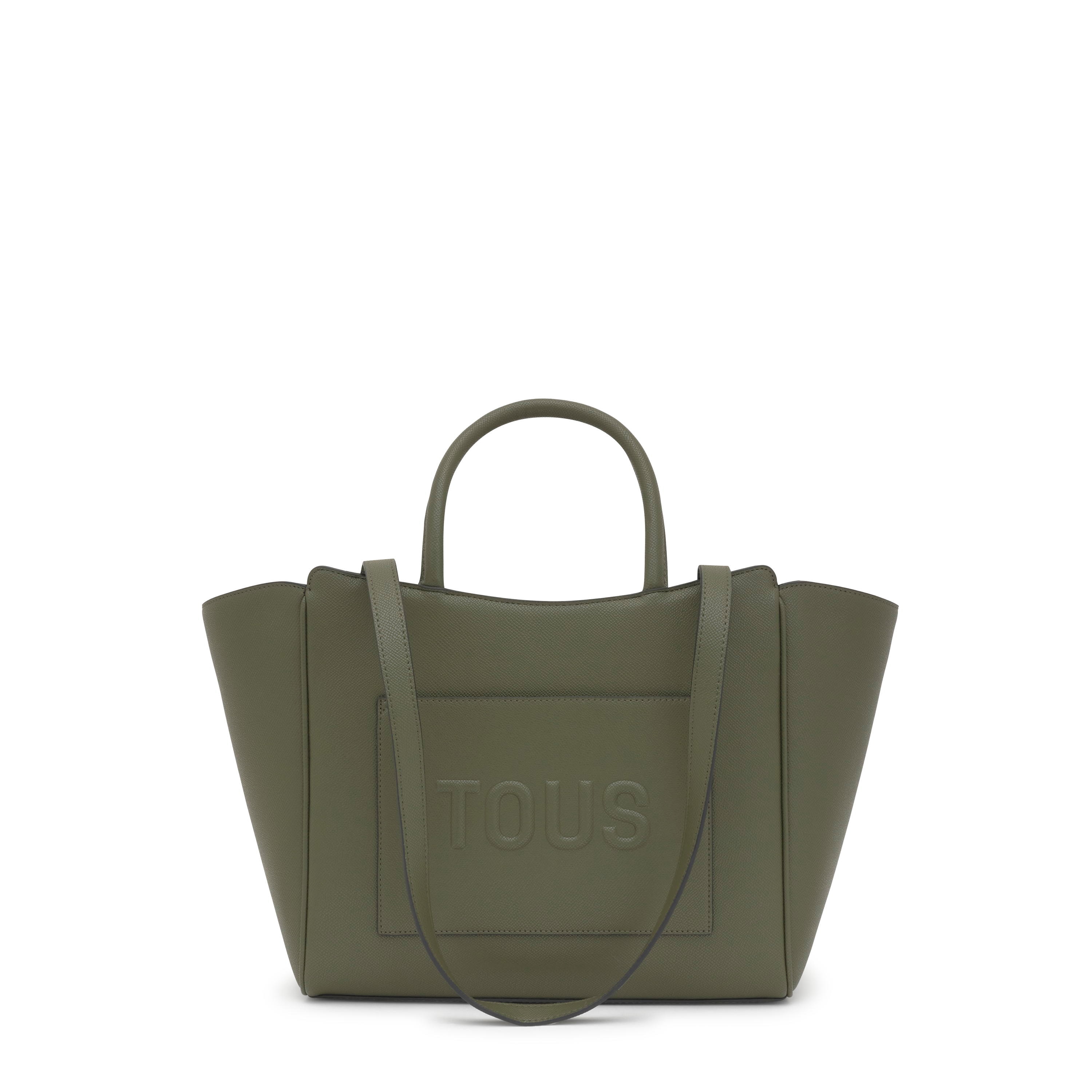 Medium khaki City bag TOUS Brenda