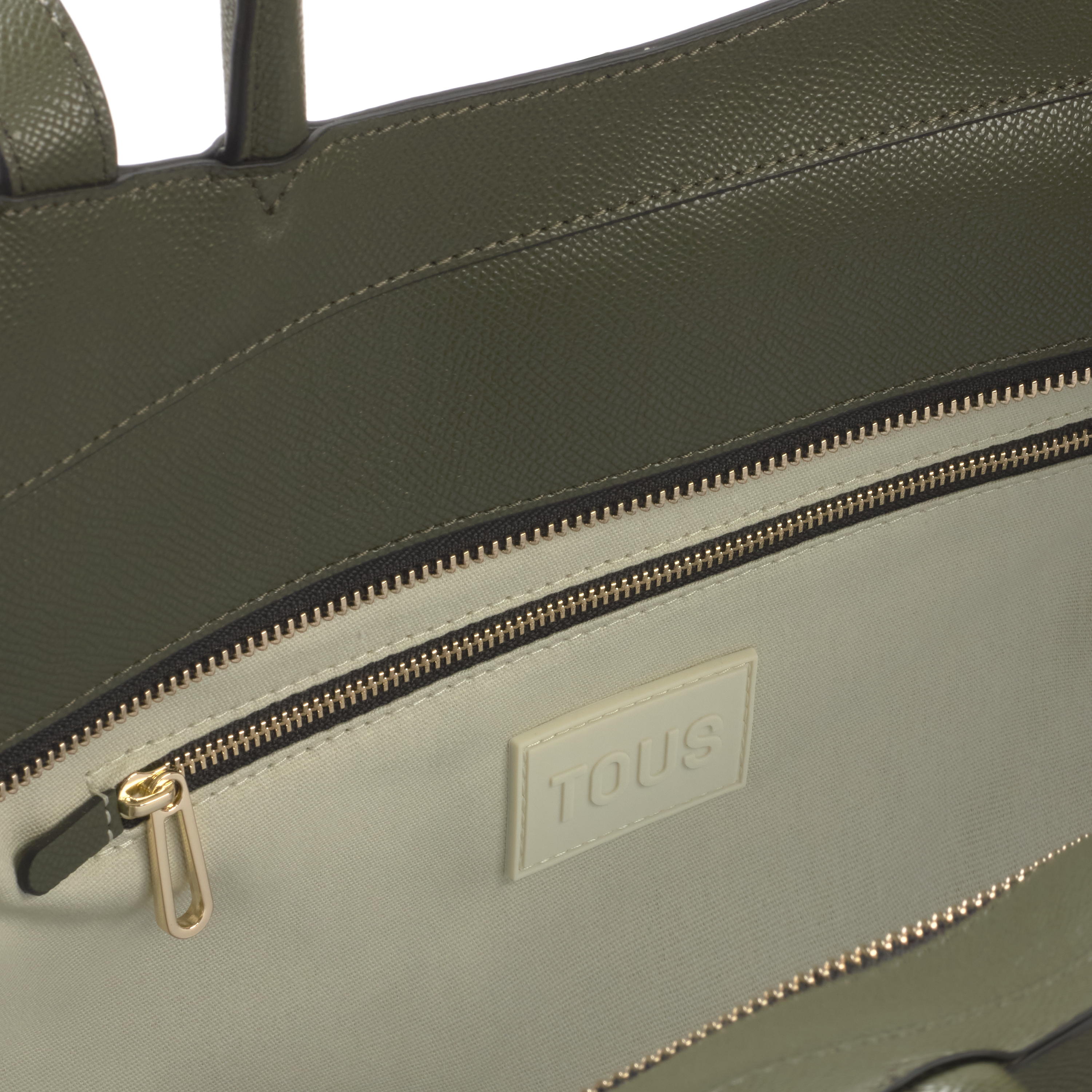 Medium khaki City bag TOUS Brenda