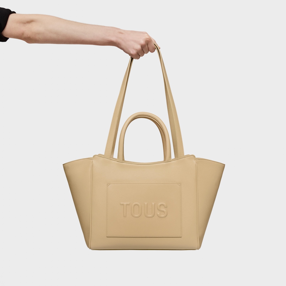 Medium sand-colored City bag TOUS Brenda