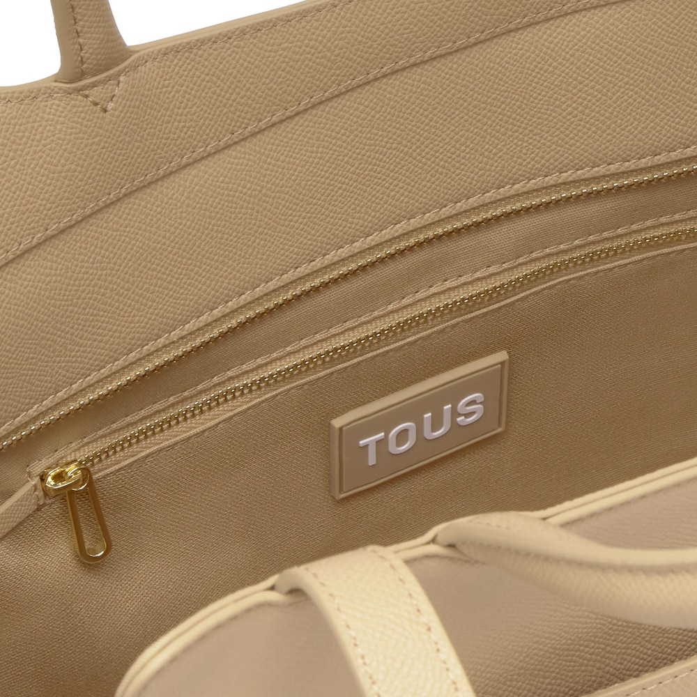 Medium sand-colored City bag TOUS Brenda