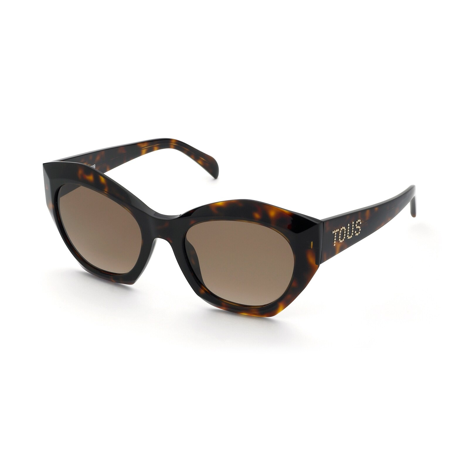 Havana-colored Sunglasses TOUS Faceted Logo