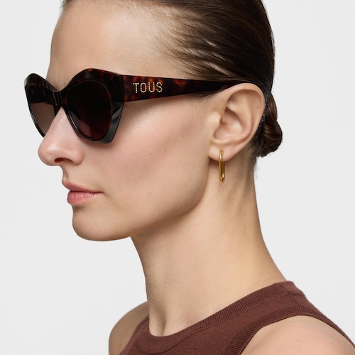 Havana-colored Sunglasses TOUS Faceted Logo