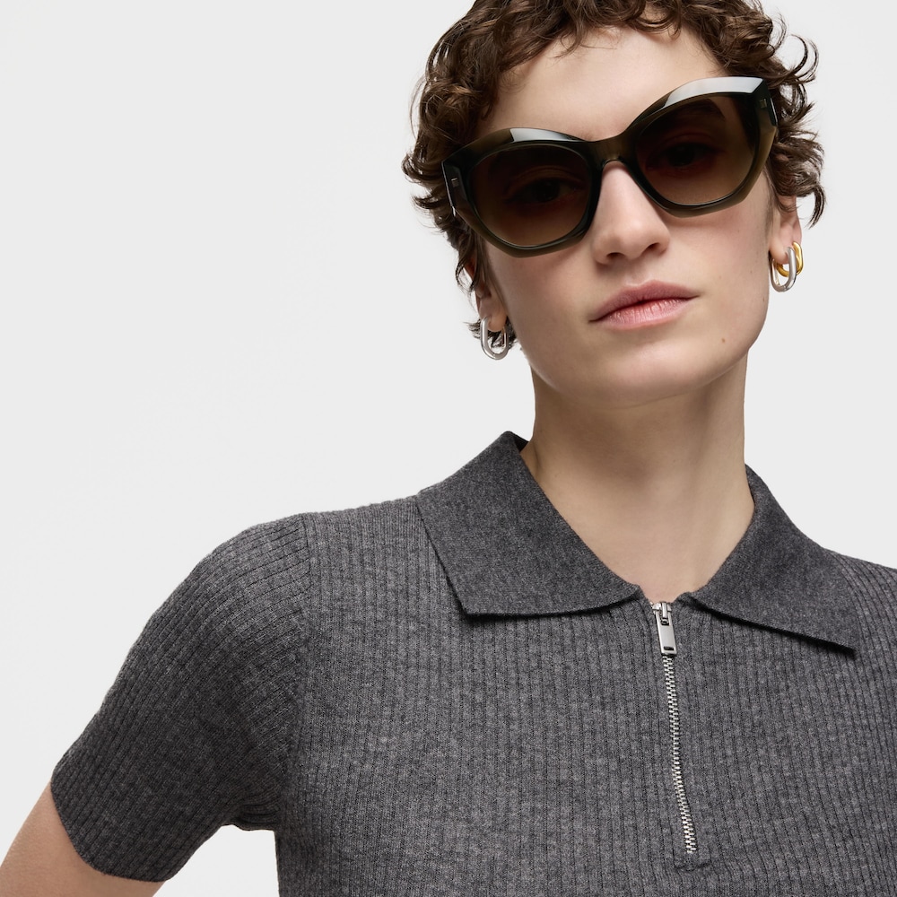 Gray Sunglasses TOUS Faceted Logo