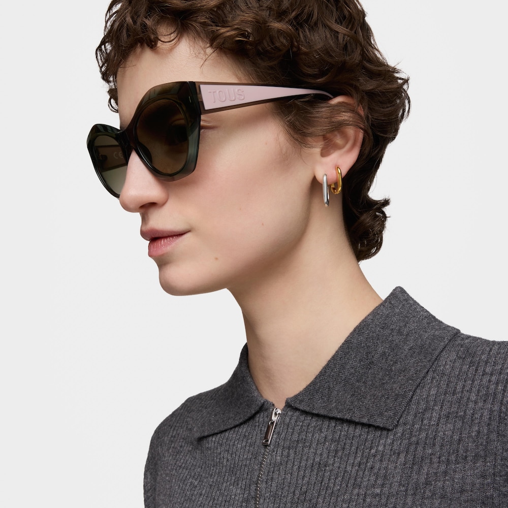 Gray Sunglasses TOUS Faceted Logo