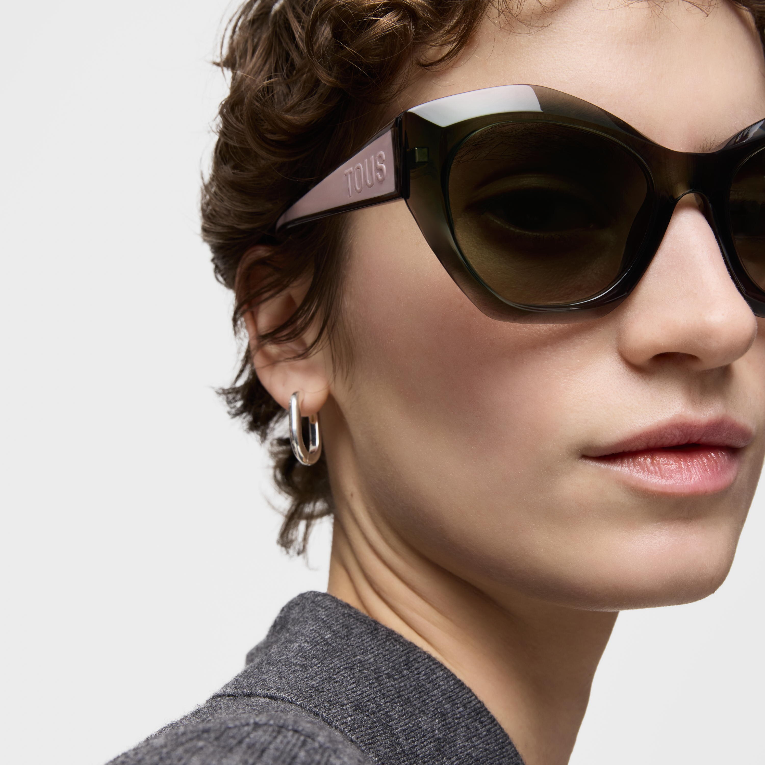 Gray Sunglasses TOUS Faceted Logo