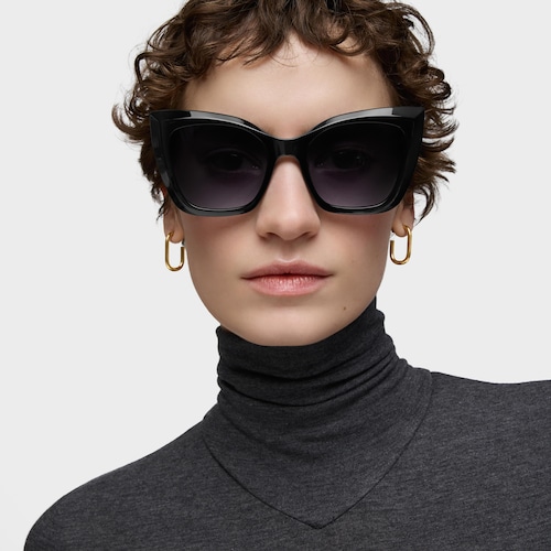 Black Sunglasses TOUS Faceted Logo