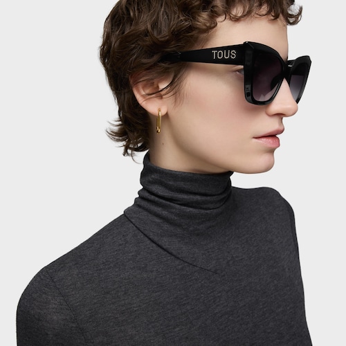 Black Sunglasses TOUS Faceted Logo