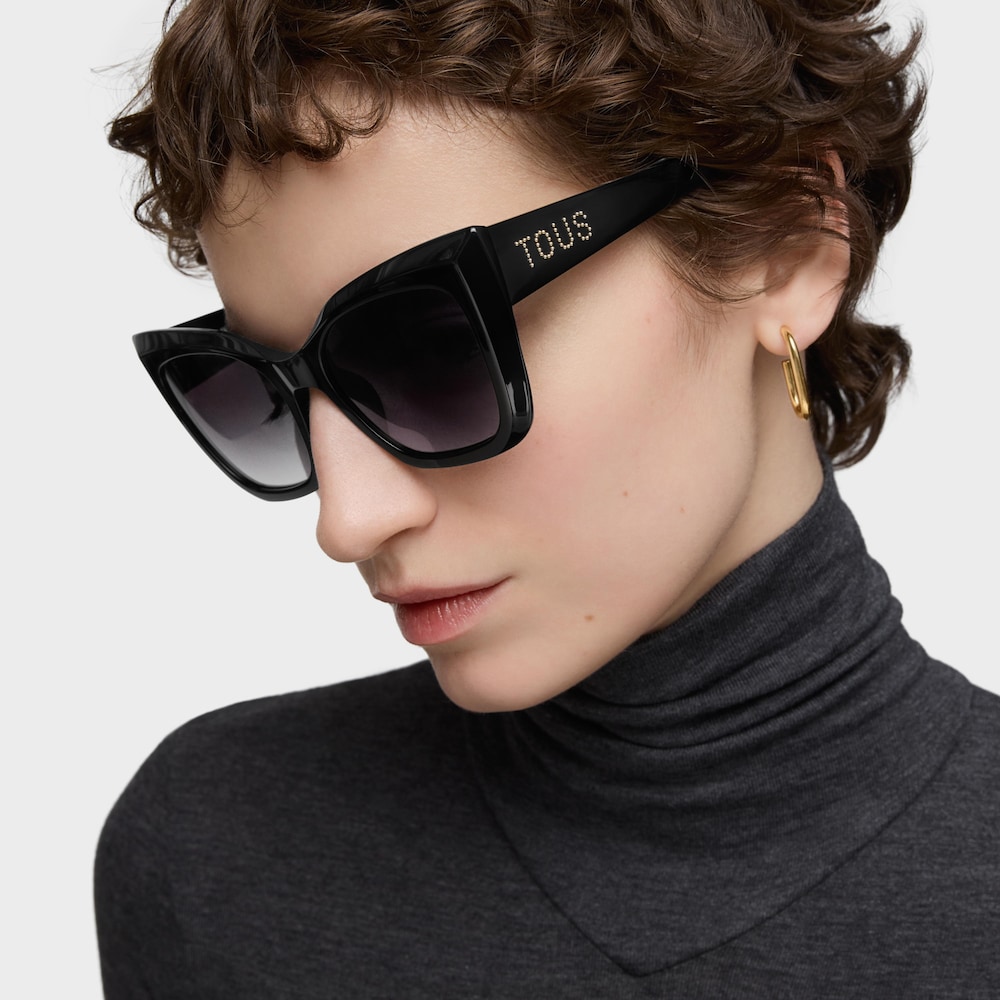 Black Sunglasses TOUS Faceted Logo