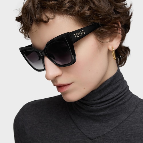 Black Sunglasses TOUS Faceted Logo