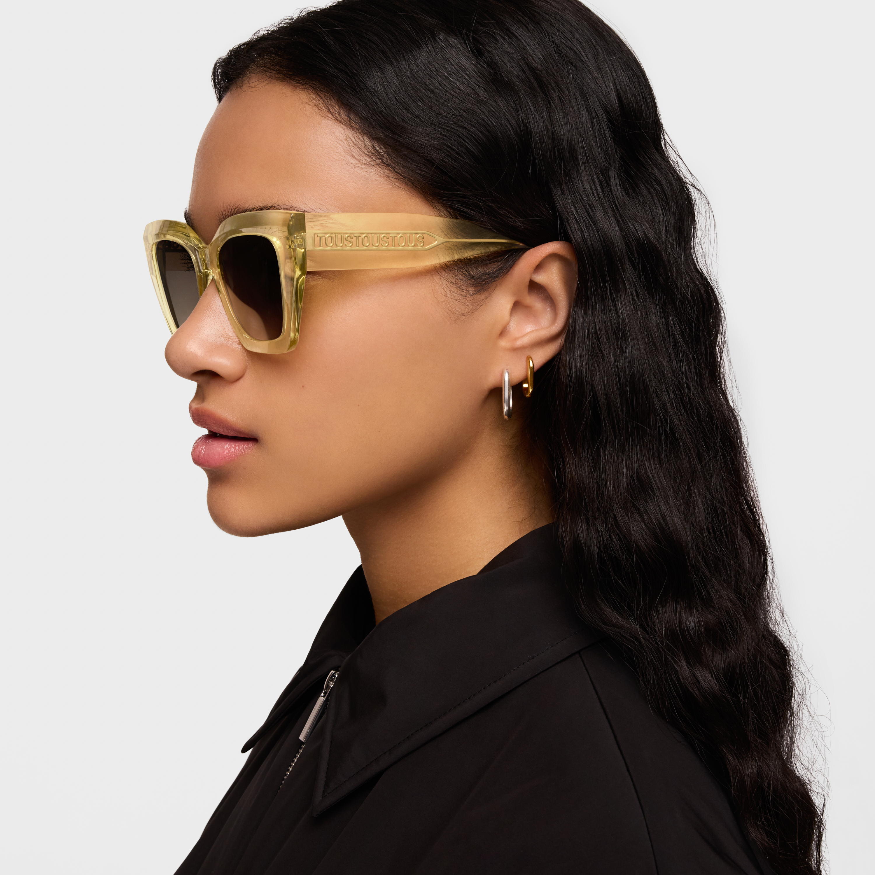 Beige TOUS Logo Repeat Sunglasses