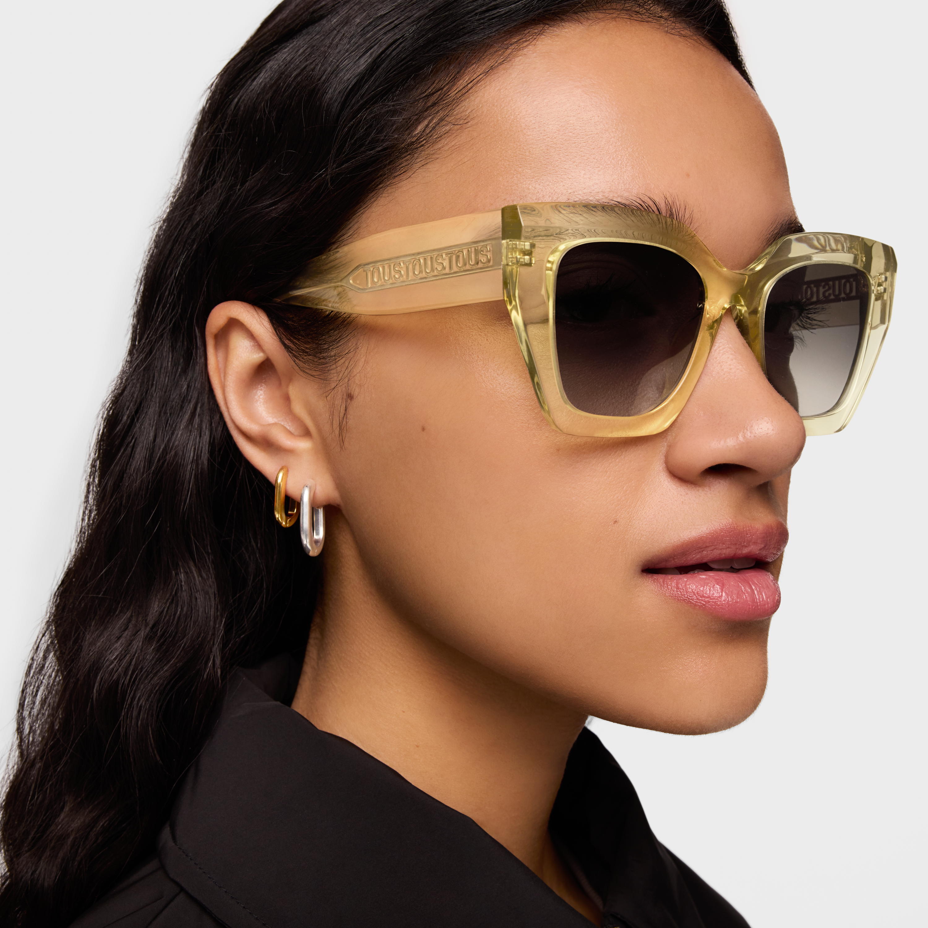 Beige TOUS Logo Repeat Sunglasses