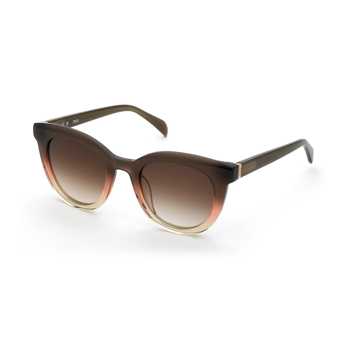 Gafas De Sol Marrones Round Logo
