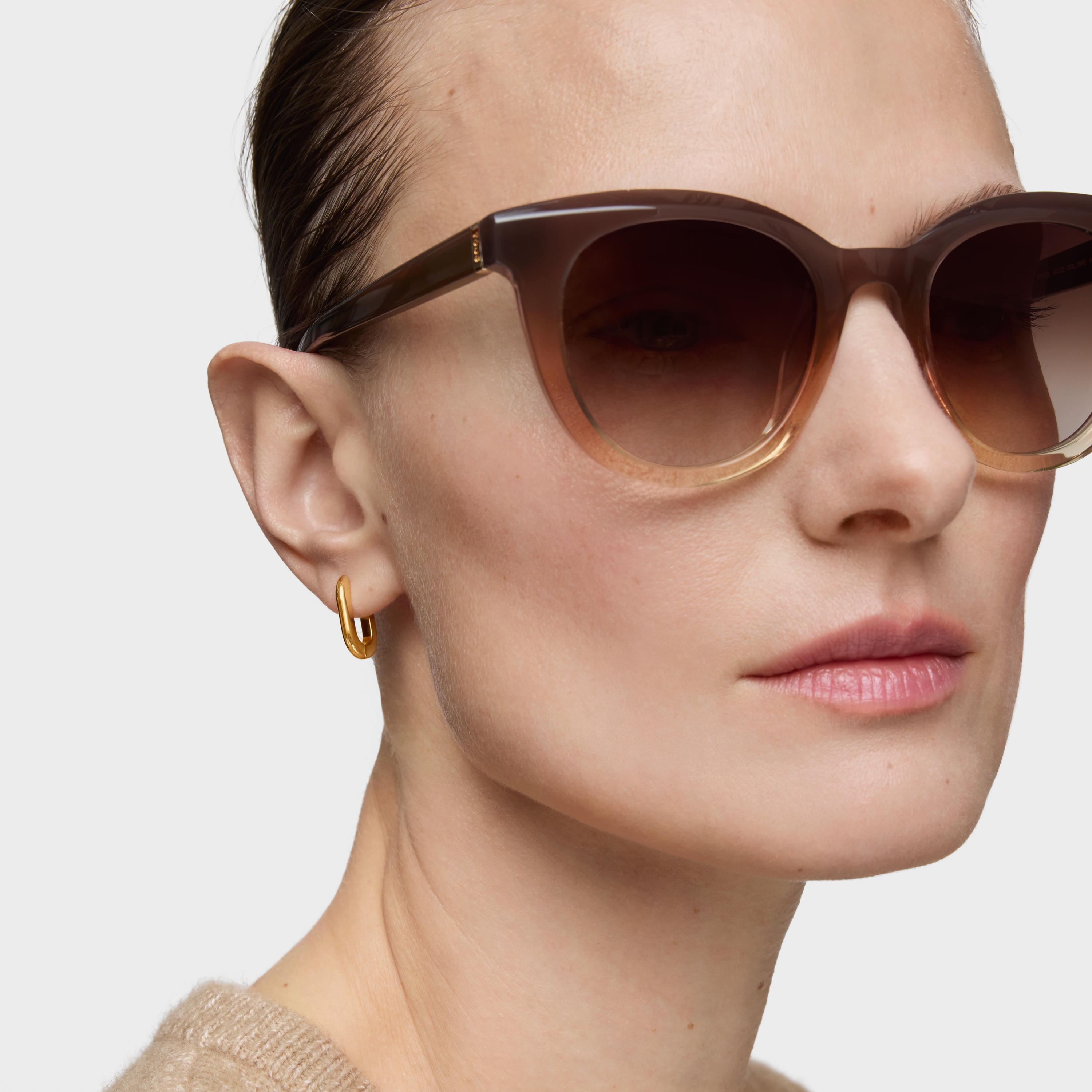 Brown Sunglasses TOUS Round Logo