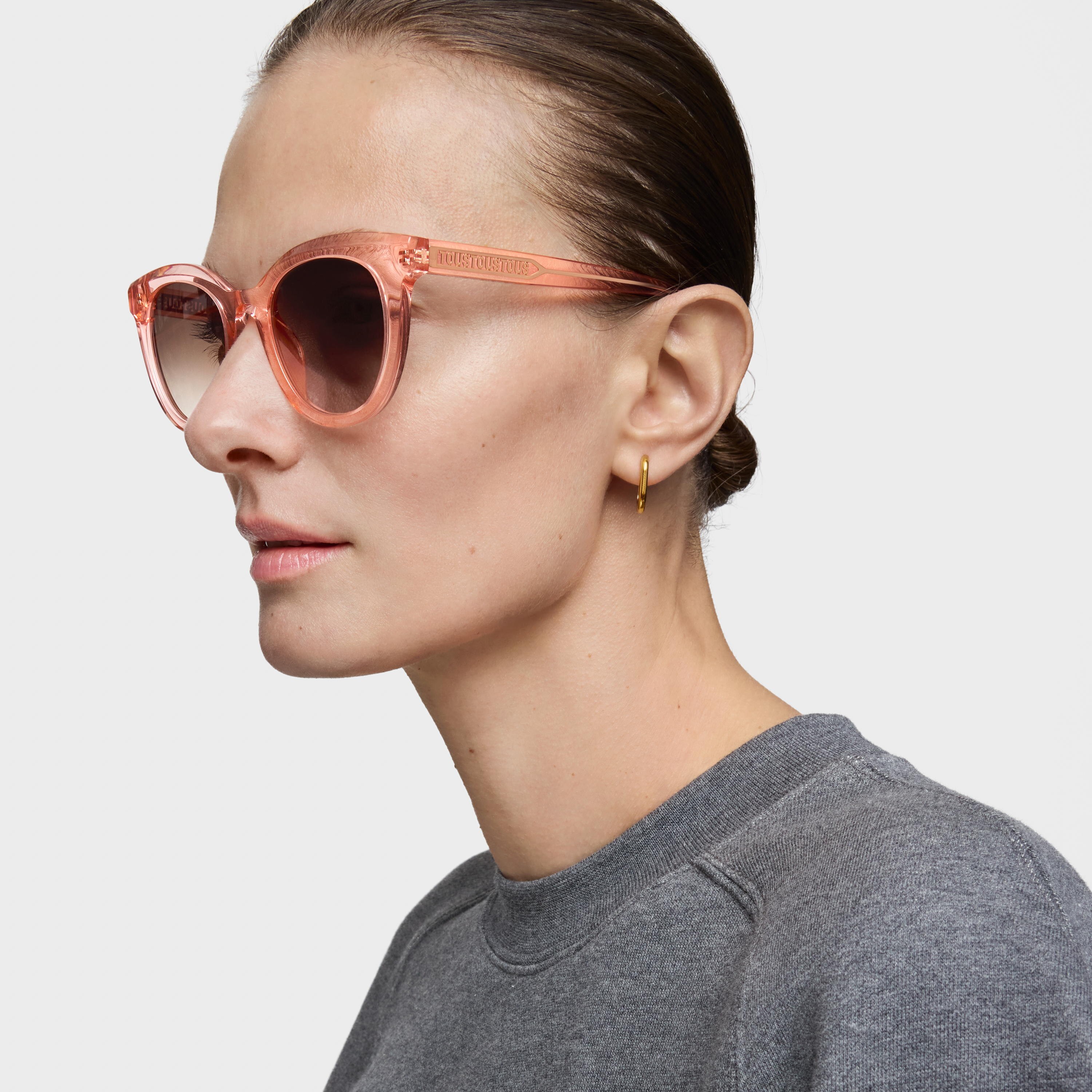 Pink Sunglasses TOUS Round Logo