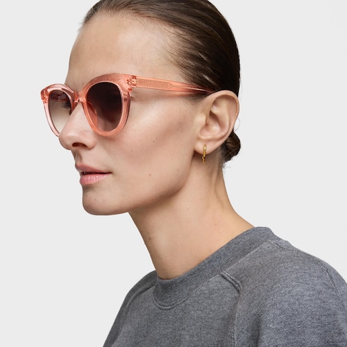 Pink Sunglasses TOUS Round Logo