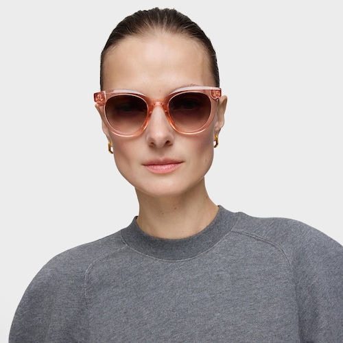 Pink Sunglasses TOUS Round Logo