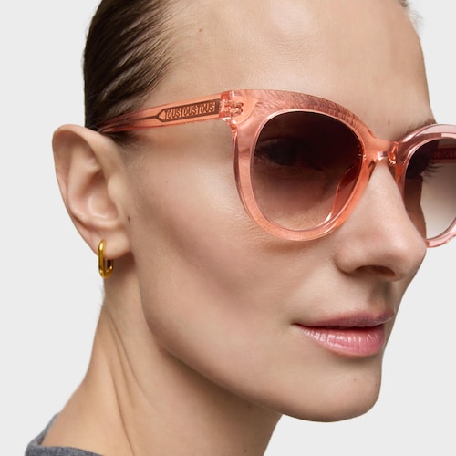 Pink Sunglasses TOUS Round Logo