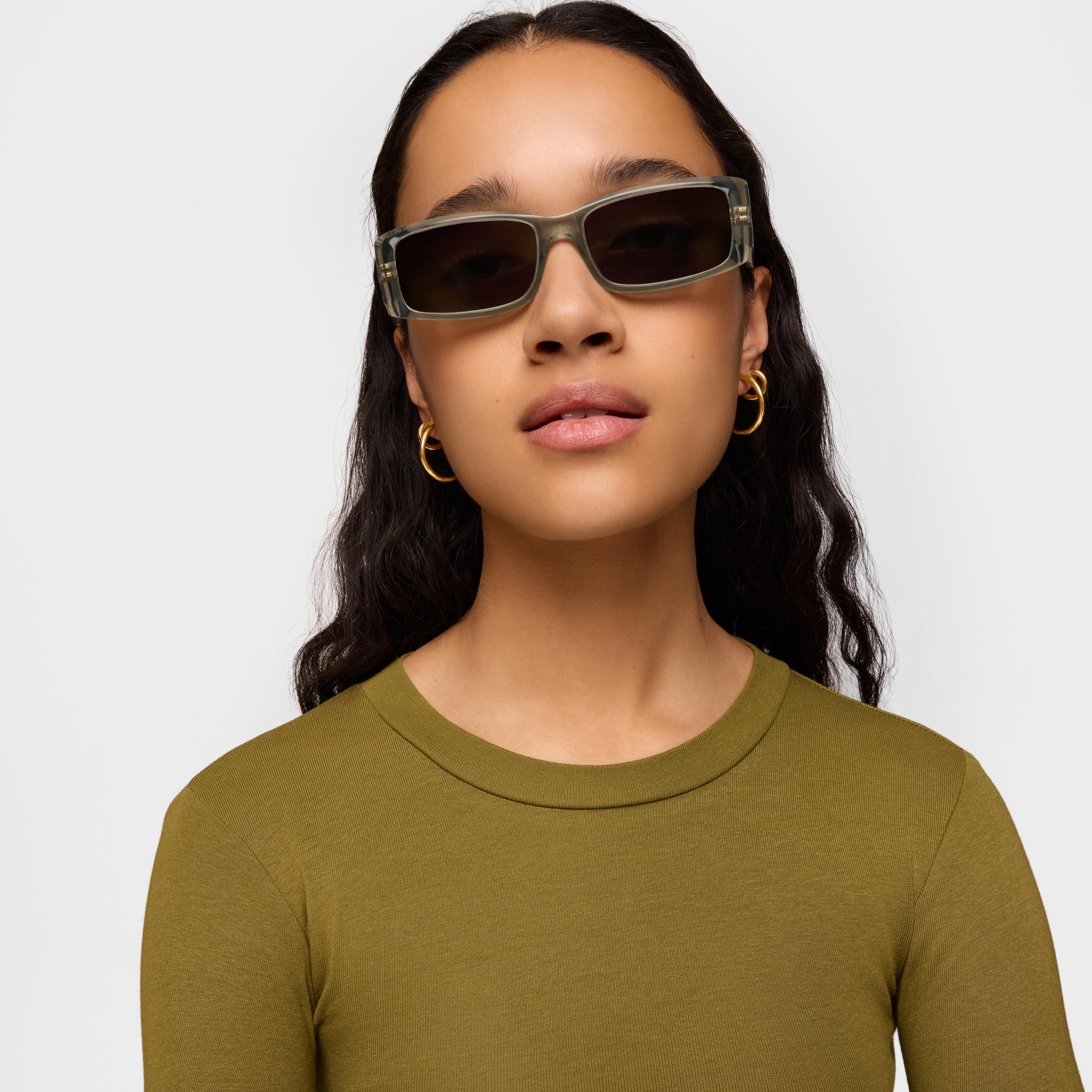 Gray Sunglasses TOUS Square Slim