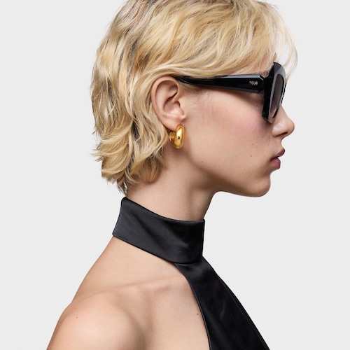 Black Sunglasses TOUS Faceted Logo