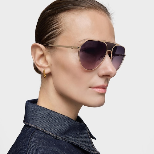 Rose-gold-colored Sunglasses TOUS Pilot