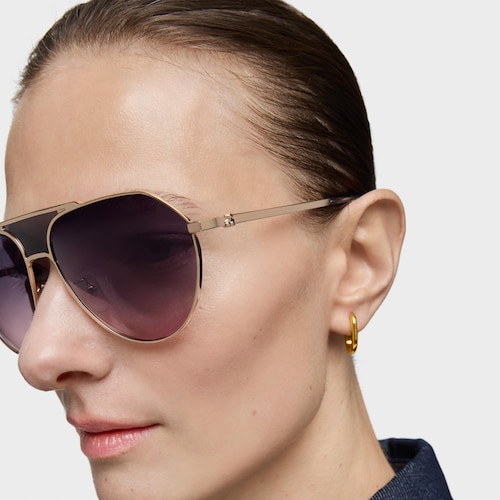 Rose-gold-colored Sunglasses TOUS Pilot