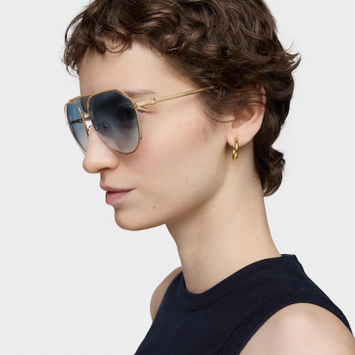 Gold-colored Sunglasses TOUS Pilot