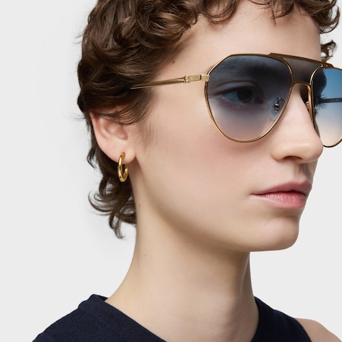 Gold-colored Sunglasses TOUS Pilot