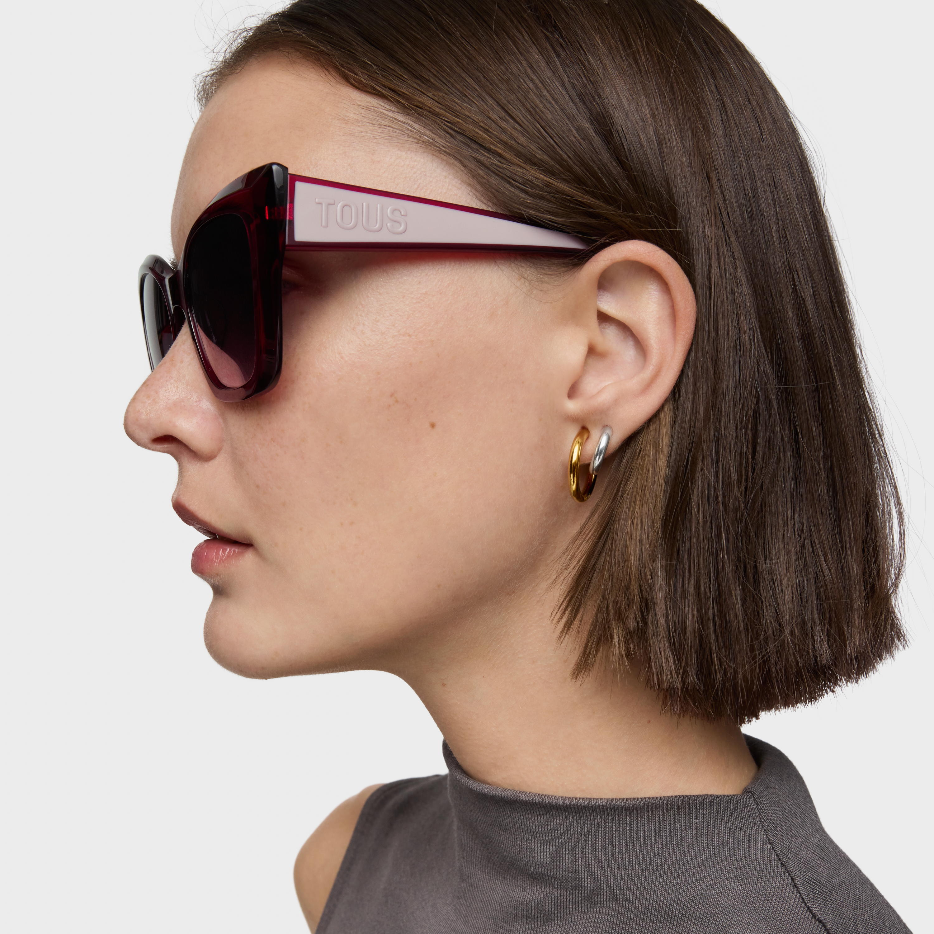 Pink Sunglasses TOUS Faceted Logo