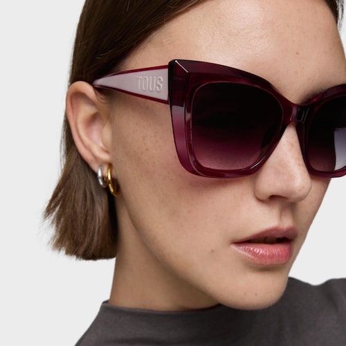 Pink Sunglasses TOUS Faceted Logo