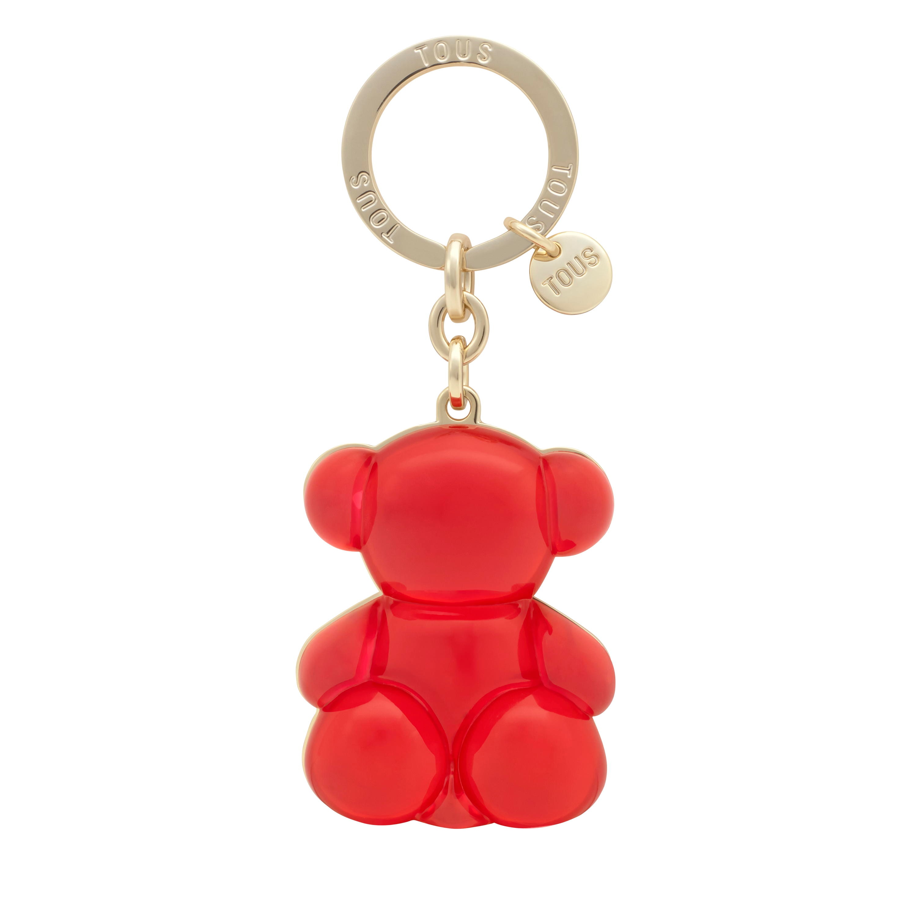 Red half Keychain Bold Bear