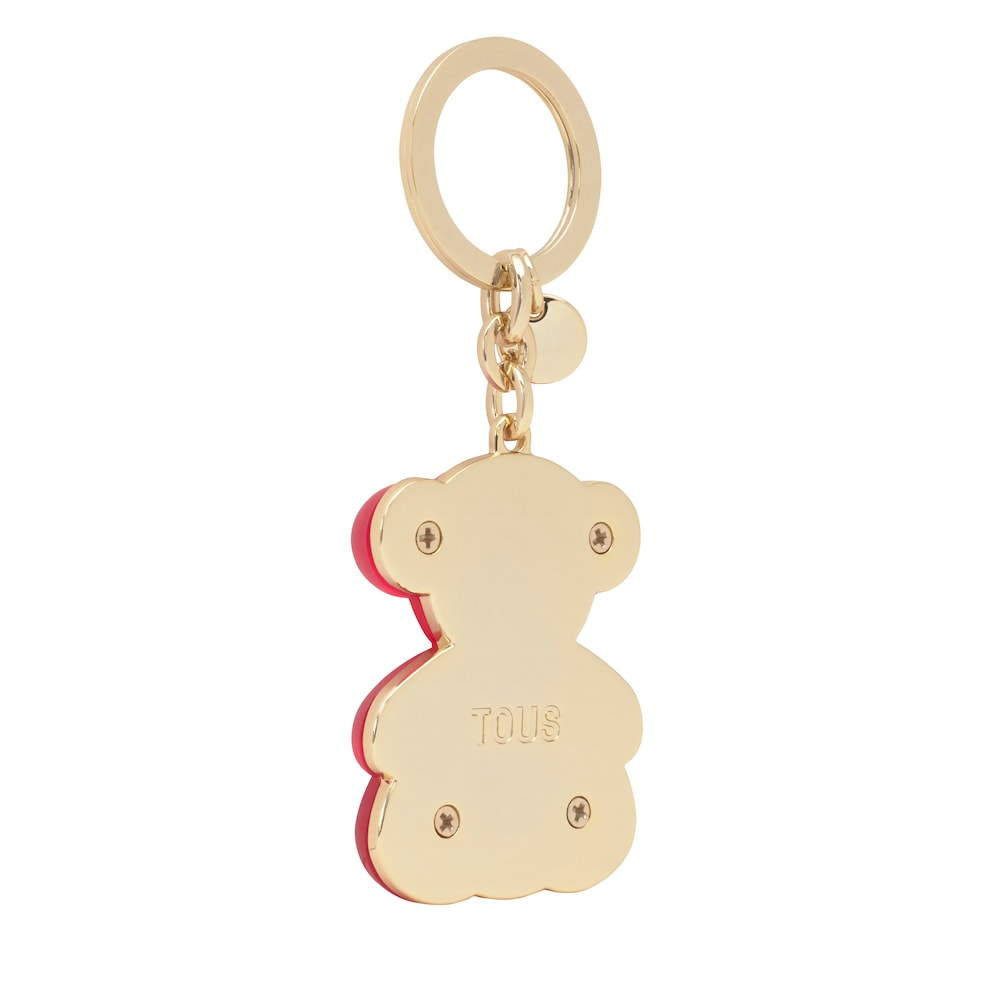 Red half Keychain Bold Bear