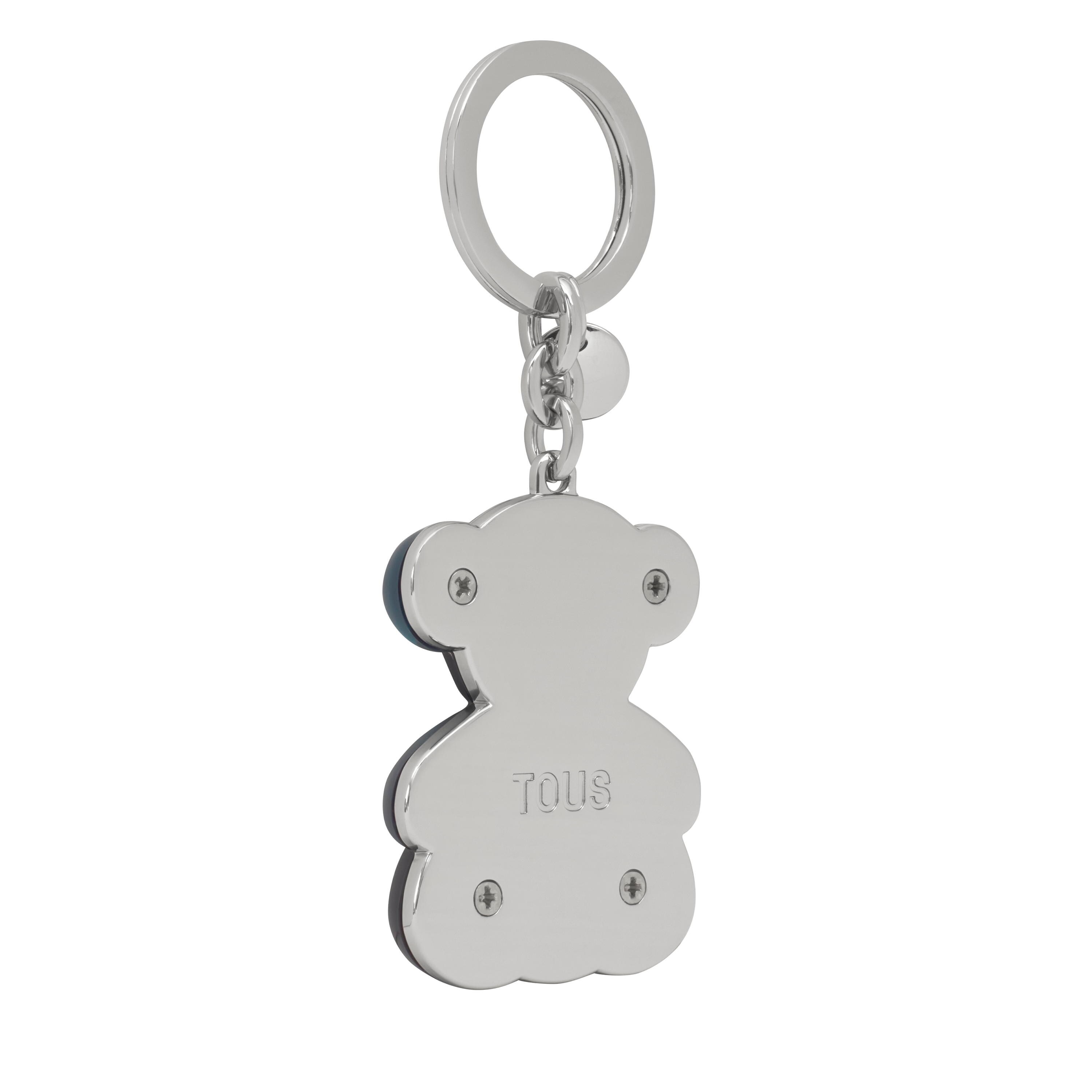 Navy blue half Keychain Bold Bear