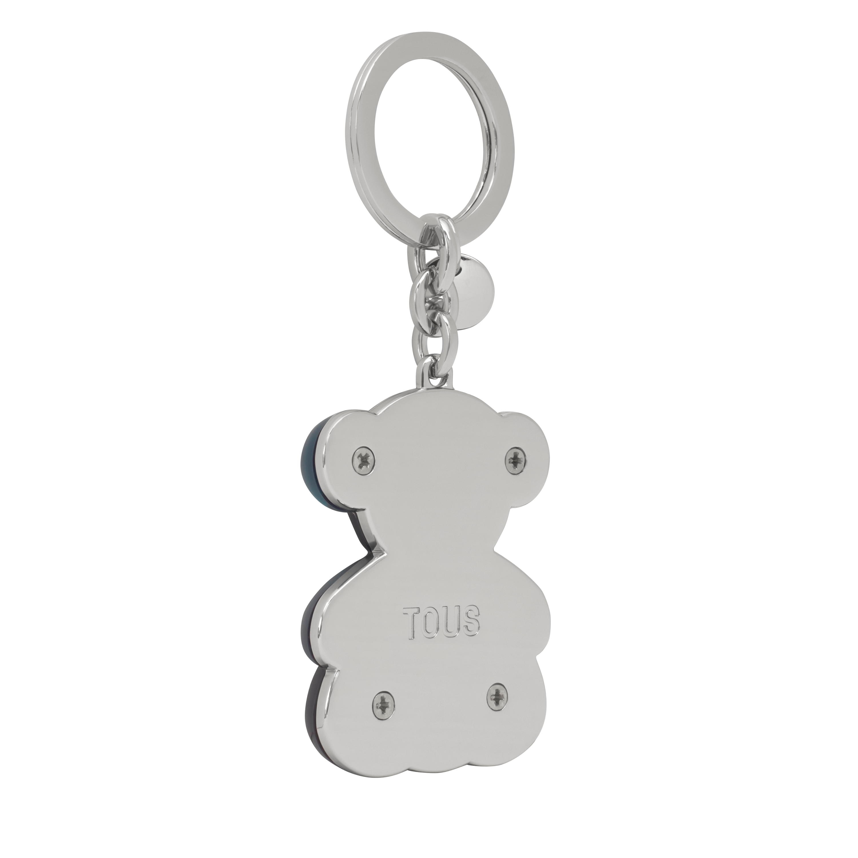 Navy blue half Keychain Bold Bear