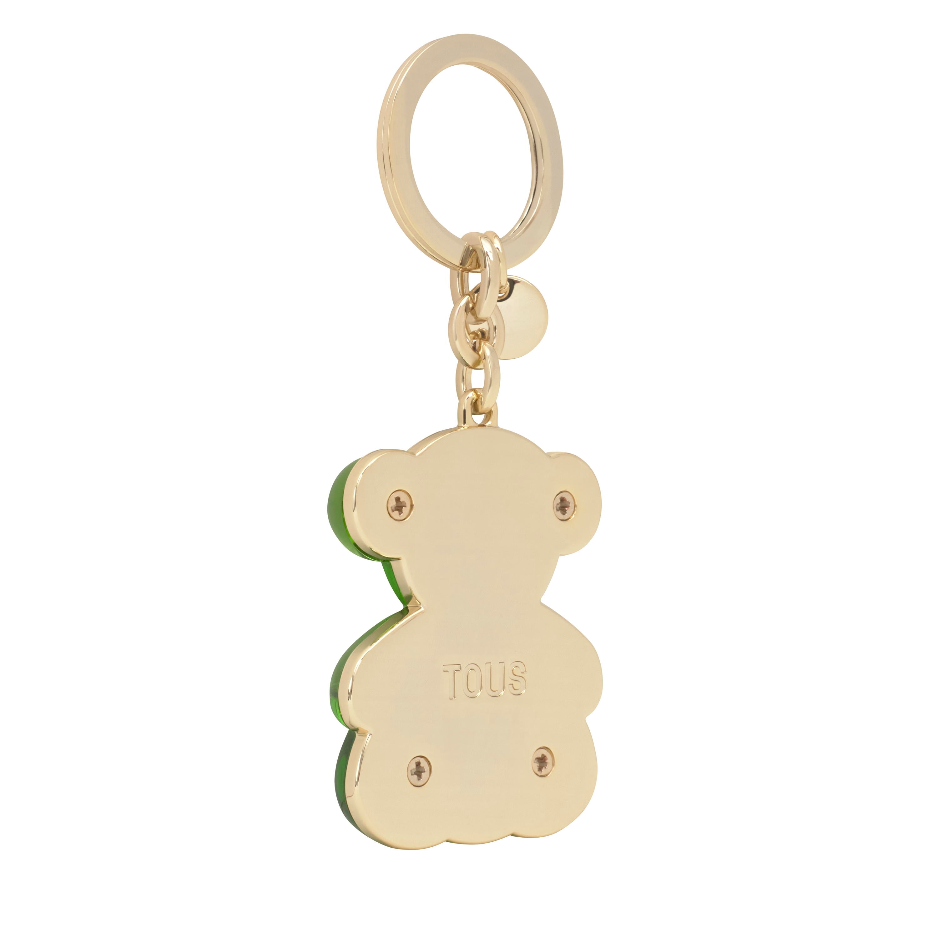 Dark green half Keychain Bold Bear