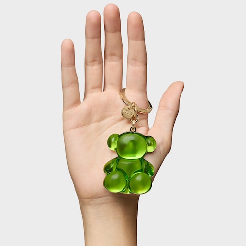 Dark green half Keychain Bold Bear