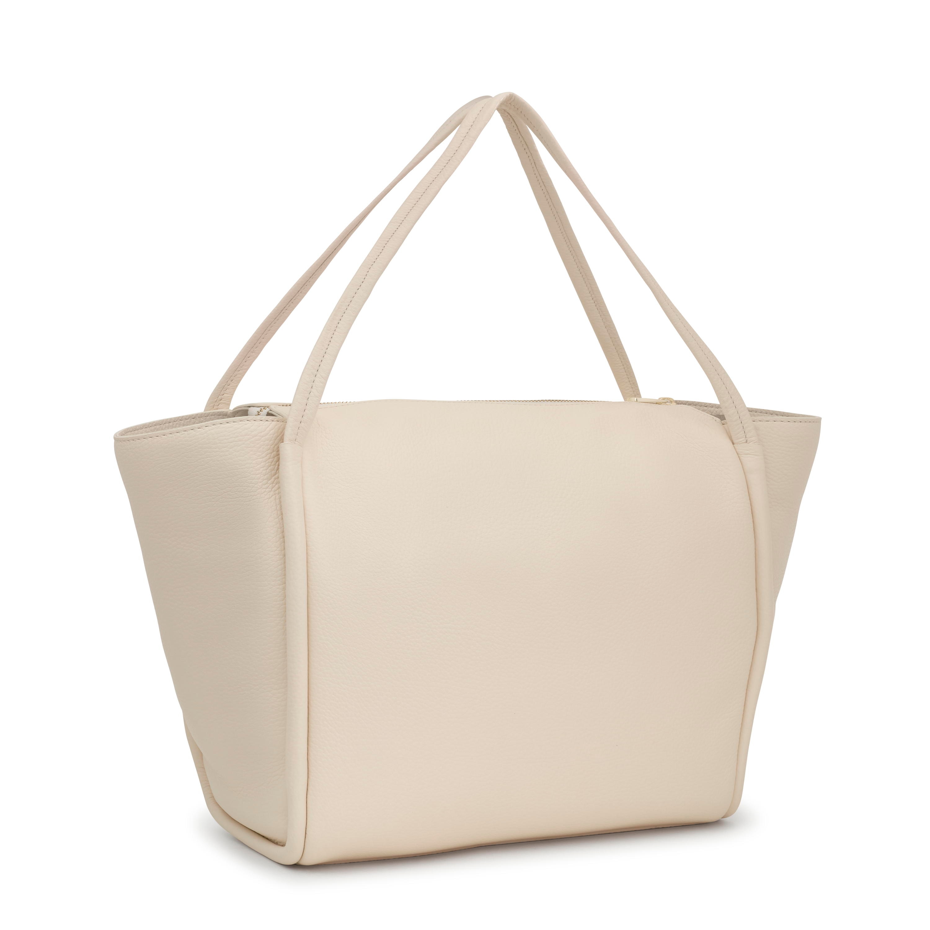 Large beige leather Tote bag TOUS Miranda