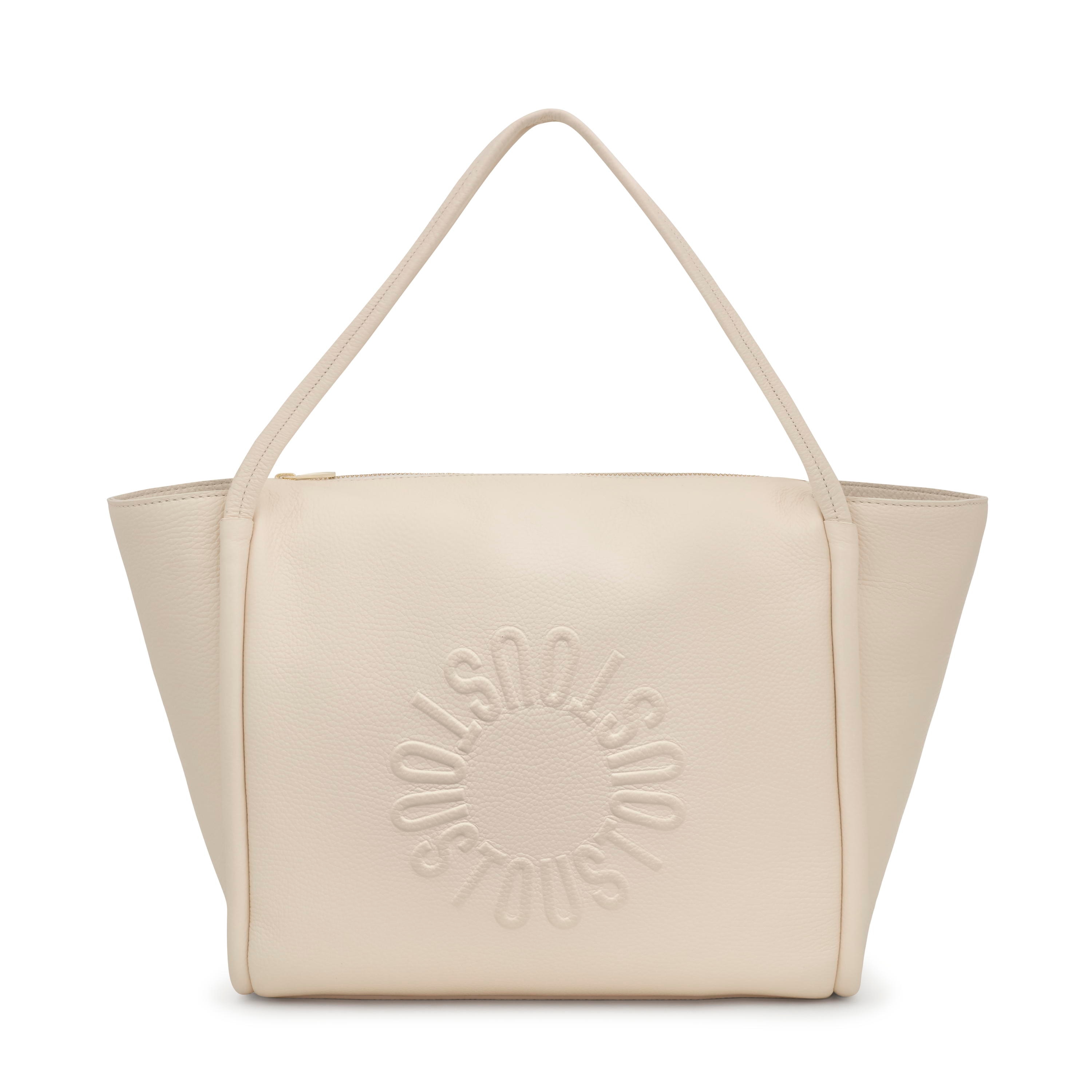 Large beige leather Tote bag TOUS Miranda