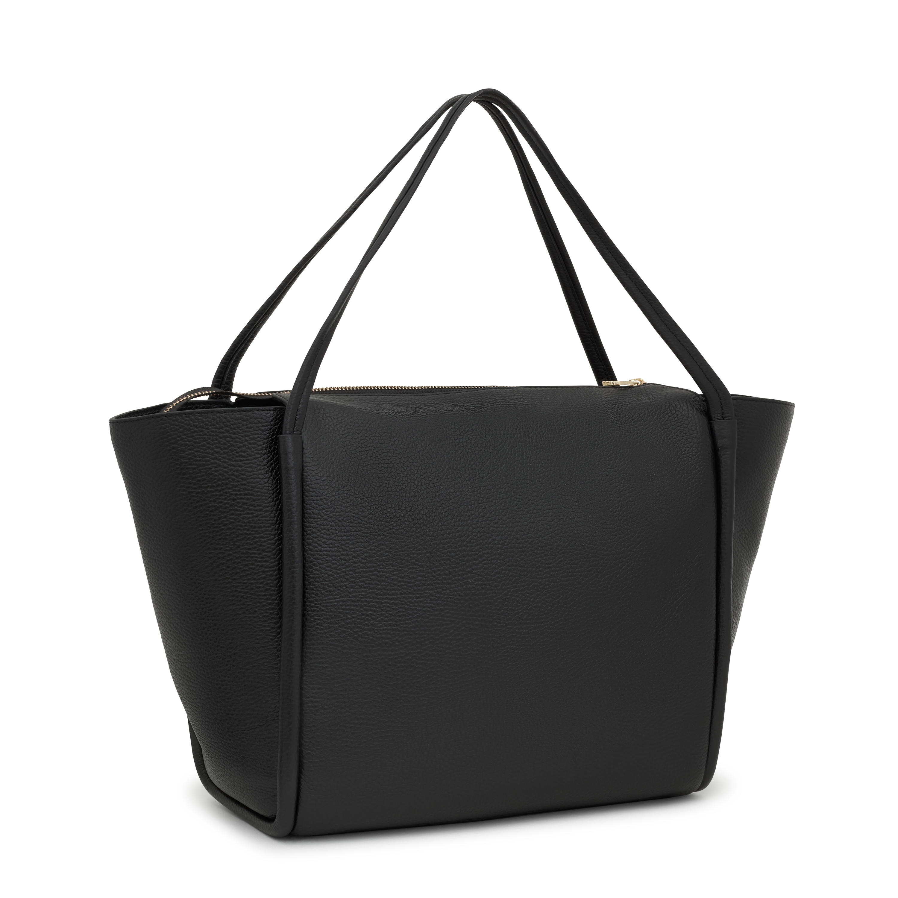 Large black leather Tote bag TOUS Miranda