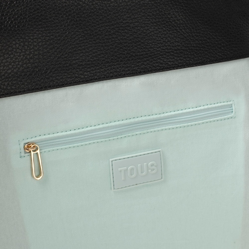 Tote bag grande em pele preta TOUS Miranda