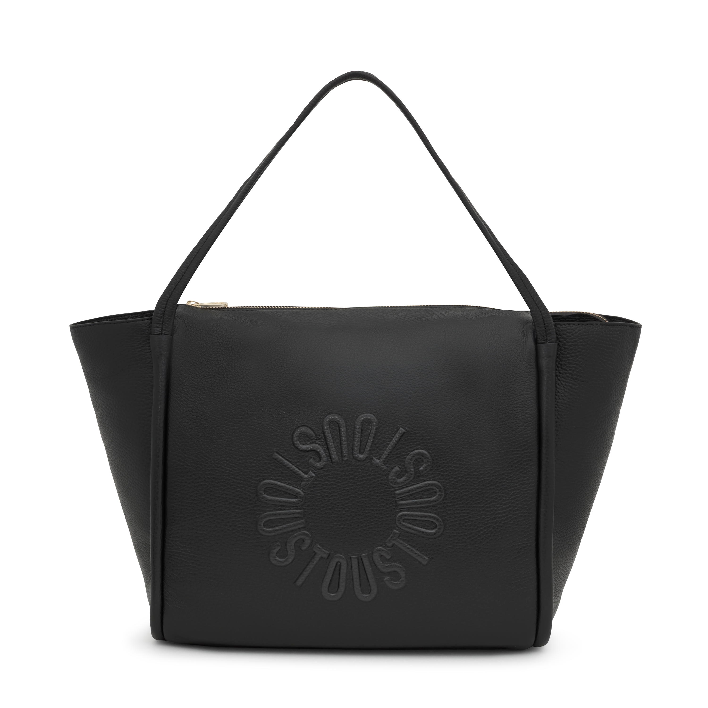 Large black leather Tote bag TOUS Miranda