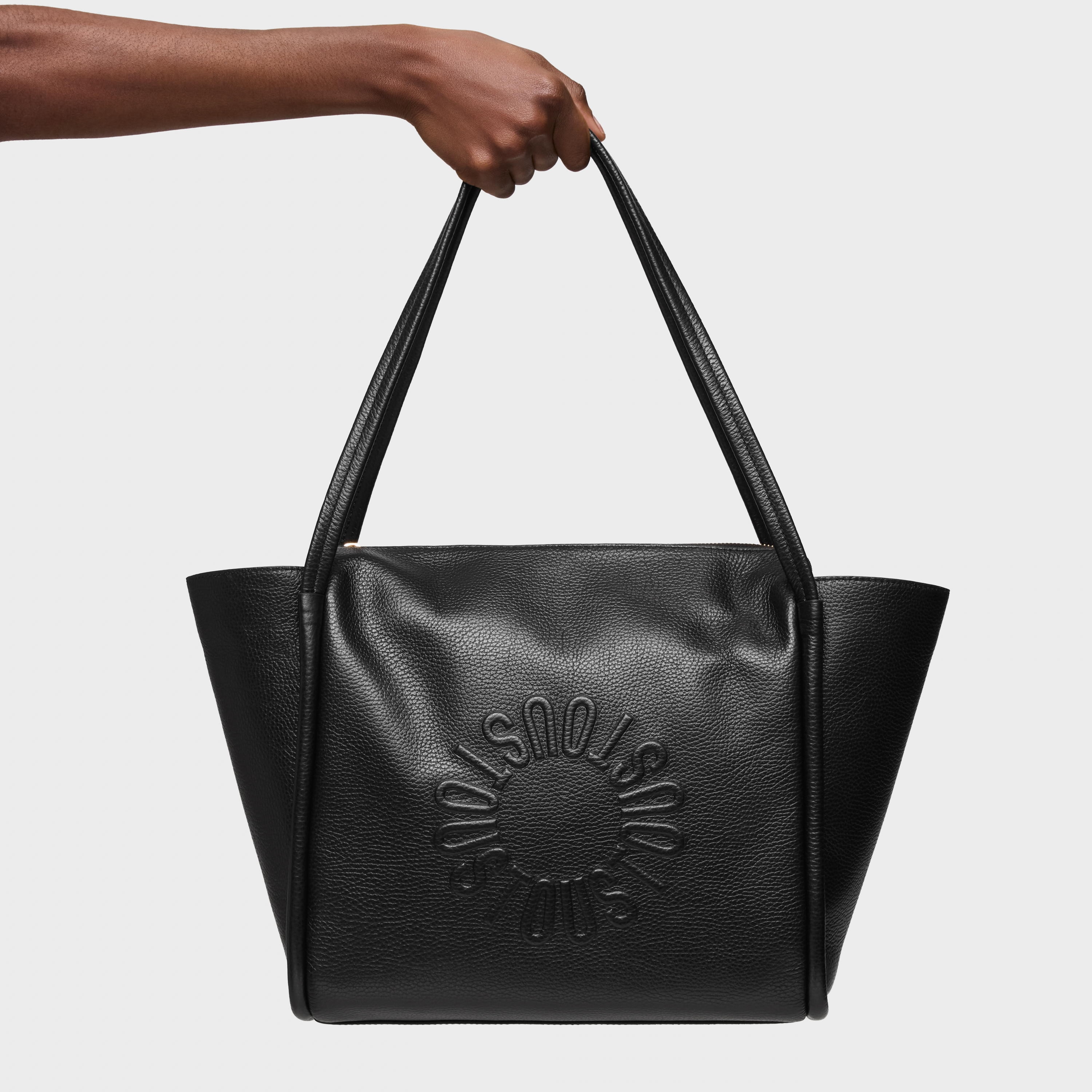 Large black leather Tote bag TOUS Miranda