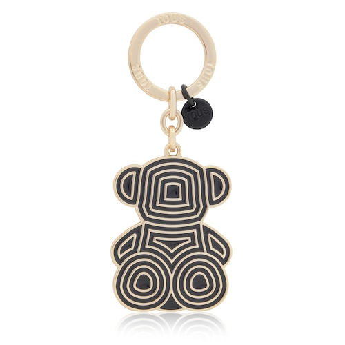 Llavero negro Bold Bear Lines