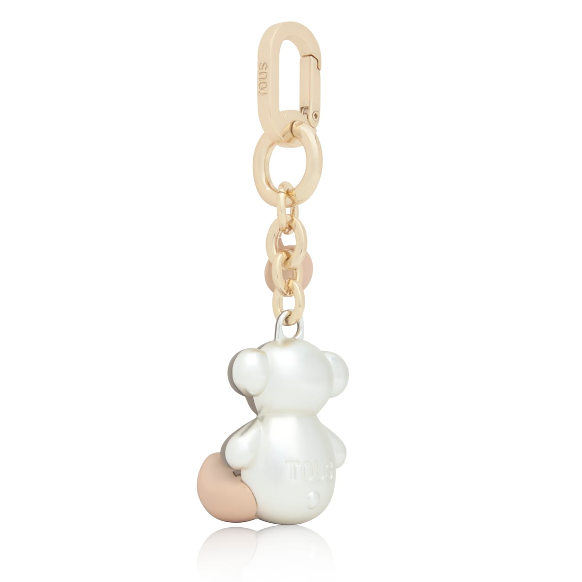 Taupe Key ring Metal Bold Bear