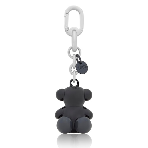 Black metal Key ring Bold Bear