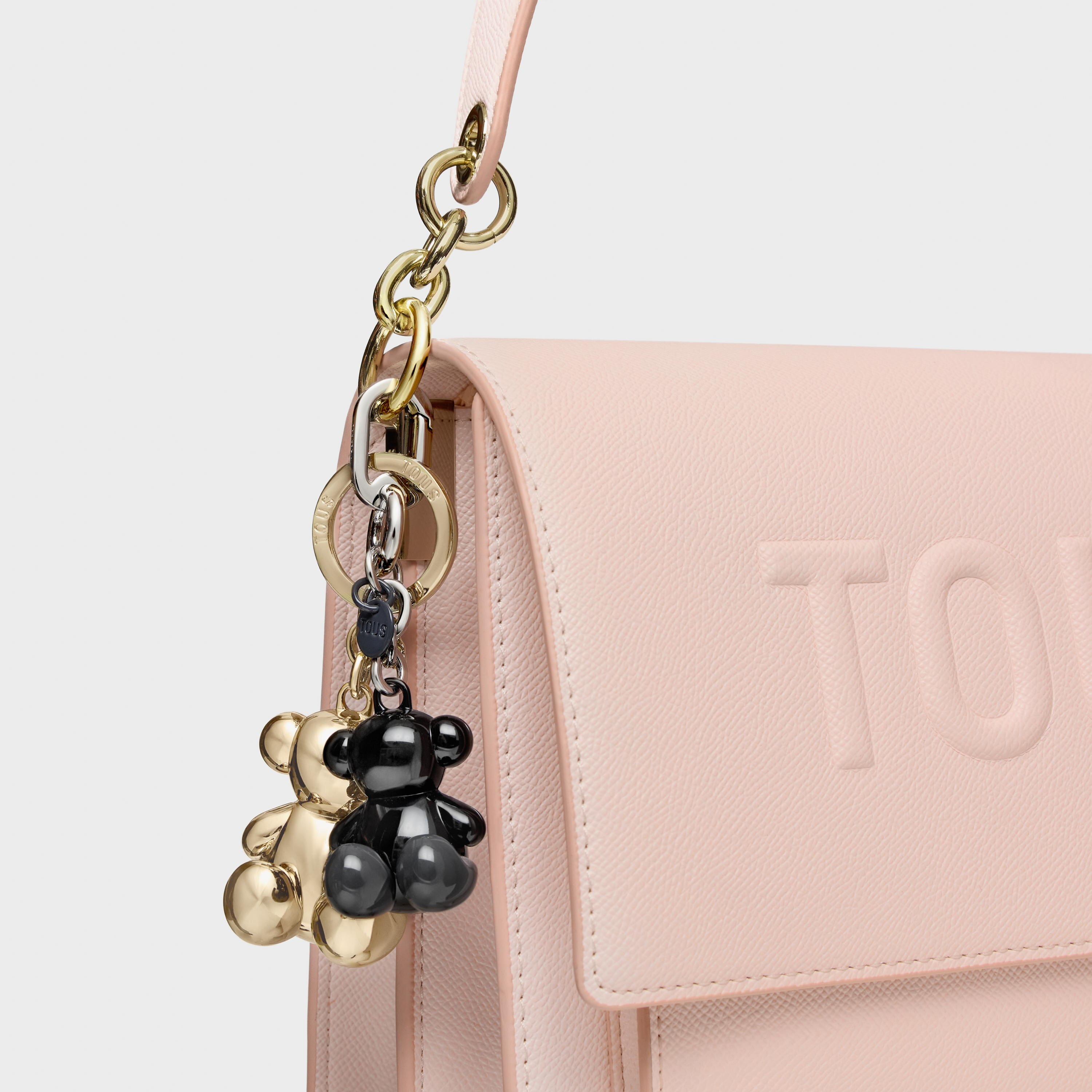 Black metal Key ring Bold Bear