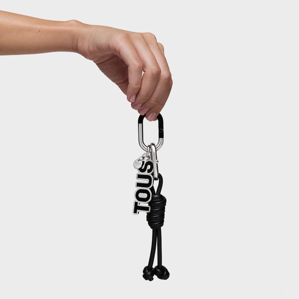 Porta-chaves preto Hold Rope