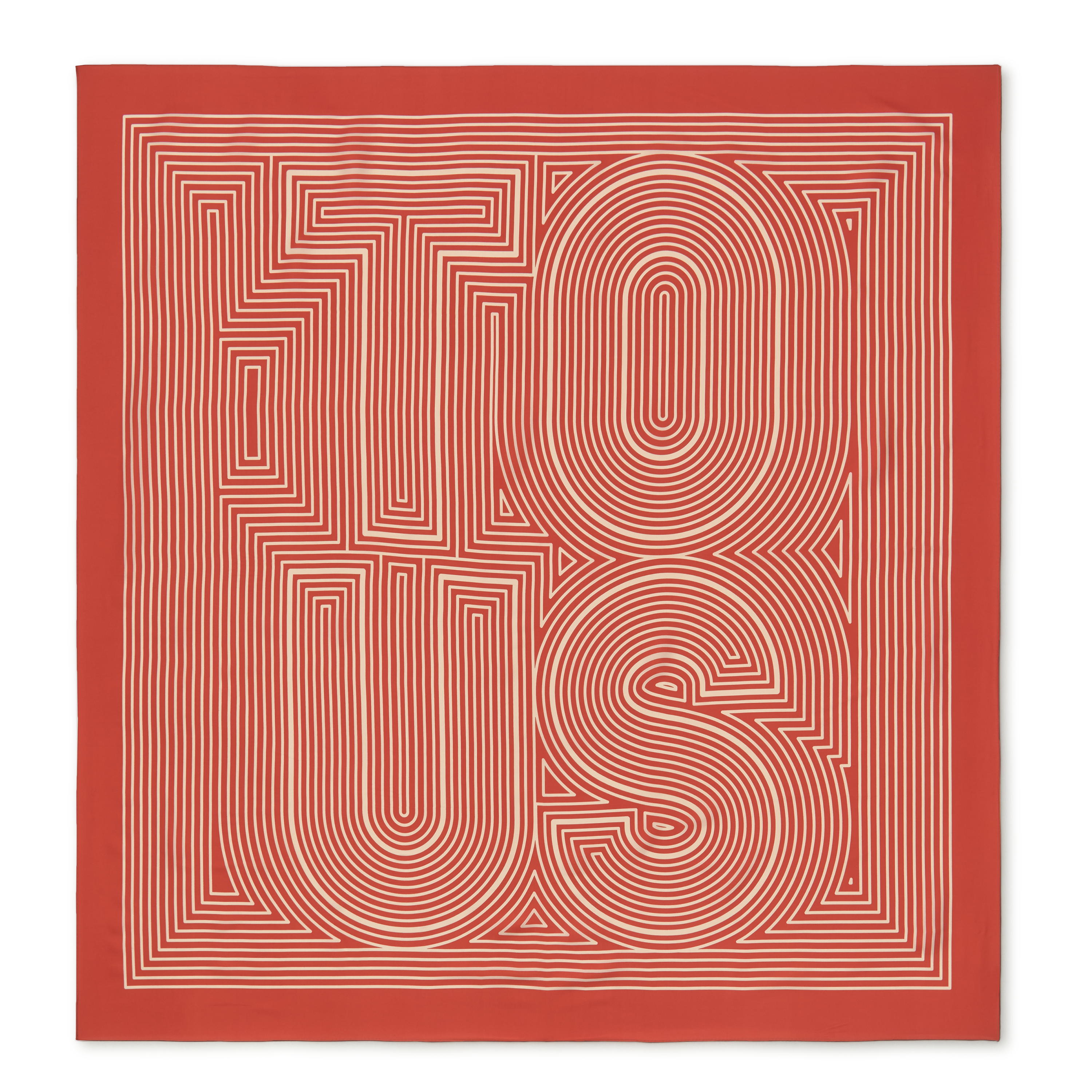 Square orange scarf TOUS Maze