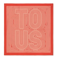 Square orange scarf TOUS Maze