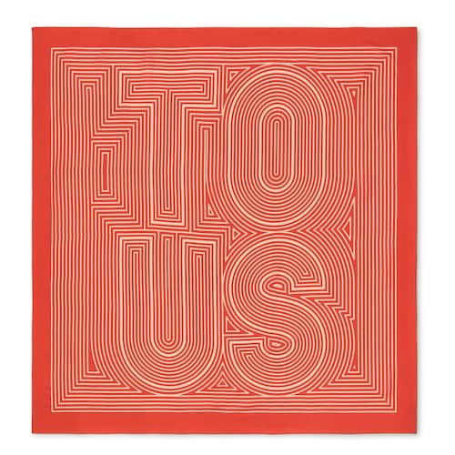Square orange scarf TOUS Maze